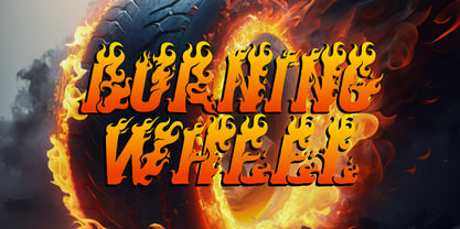 Seven Flame Font Poster 3