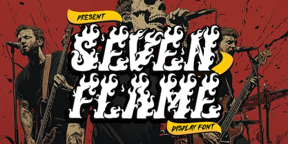 Seven Flame Font Poster 1