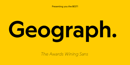 Geograph Font Poster 1