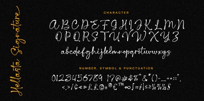 Hellasta Signature Font Poster 6