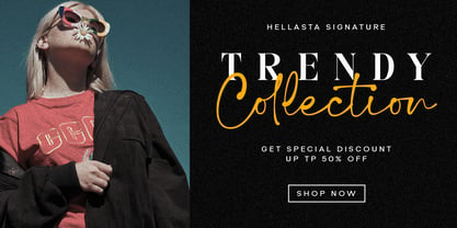 Hellasta Signature Font Poster 2