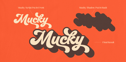 Mucky Script Font Poster 5