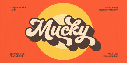 Mucky Script Font Poster 1