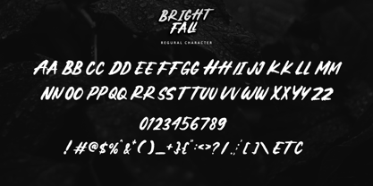 Brightfall Font Poster 6