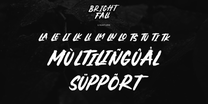 Brightfall Font Poster 7