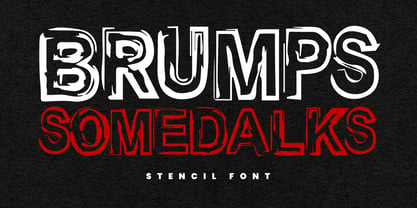 MC Brumps Somedalks Font Poster 1