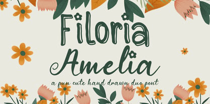 Filoria Amelia Font Poster 1
