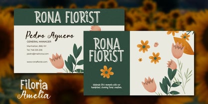 Filoria Amelia Font Poster 9