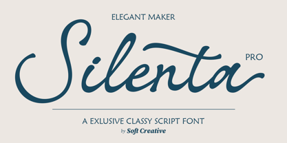 Silenta Font Poster 1