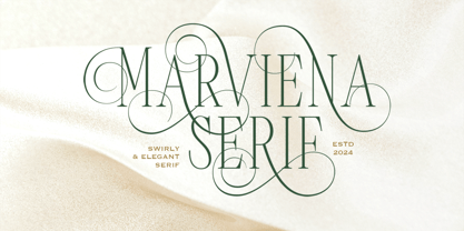 Marviena Font Poster 1