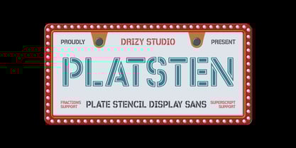 Platsten Font Poster 1