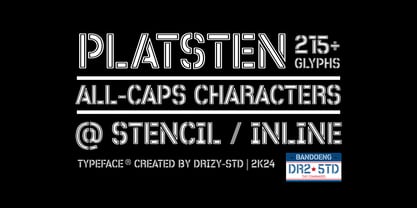 Platsten Font Poster 2