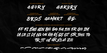 Grimraze Script Pro Font Poster 3