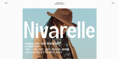 Nivarelle Font Poster 1