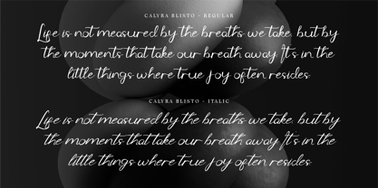 CF Calyra Blisto Font Poster 2