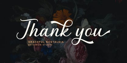 Graceful Nostagia Font Poster 10