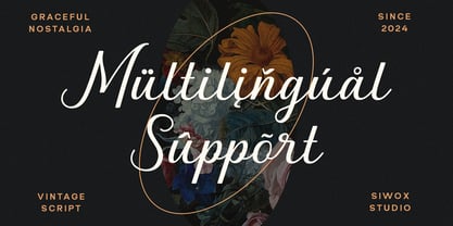 Graceful Nostagia Font Poster 9