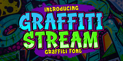 Graffiti Stream Font Poster 1