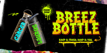 Graffiti Stream Font Poster 2