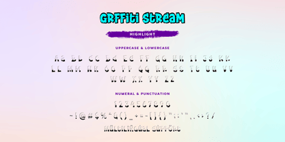 Graffiti Stream Font Poster 14