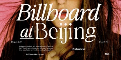 Billboard At Beijing Font Poster 1