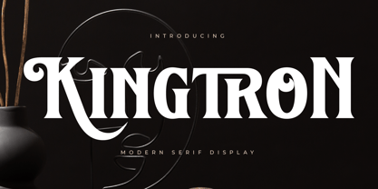 Kingtron Font Poster 1