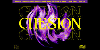 Chesion Display Font Poster 1