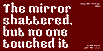 Qamile Gothic Font Poster 7