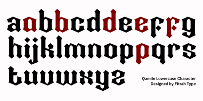 Qamile Gothic Font Poster 8