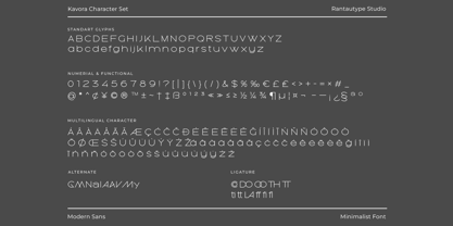 Kavora Font Poster 15