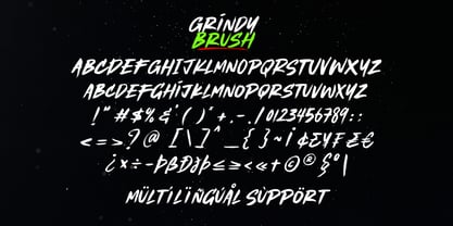 Grindy Brush Font Poster 10