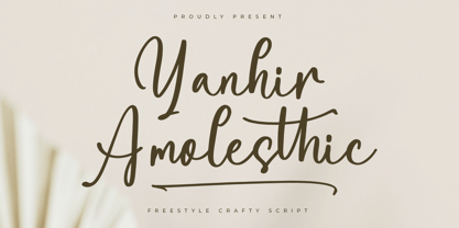 Yanhir Amolesthic Font Poster 1