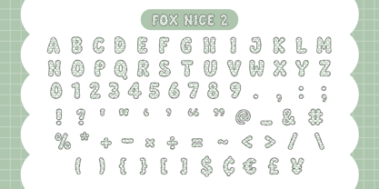 Fox Nice Font Poster 6