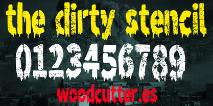 The Dirty Stencil Font Poster 6