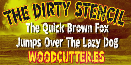 The Dirty Stencil Font Poster 2