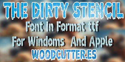 The Dirty Stencil Font Poster 5