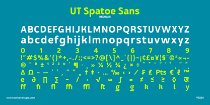 UT Spatoe Font Poster 4