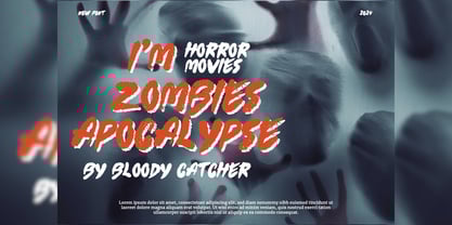 Clownie Zombies Font Poster 9