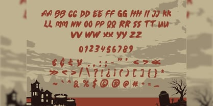 Clownie Zombies Font Poster 2