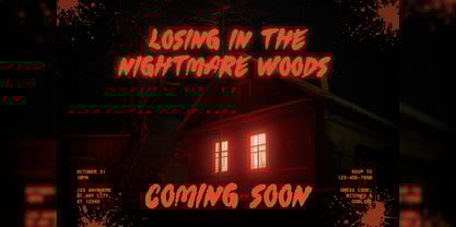 Clownie Zombies Font Poster 15