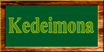 Kedeimona Font Poster 1