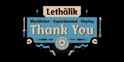 Lethalik Font Poster 10