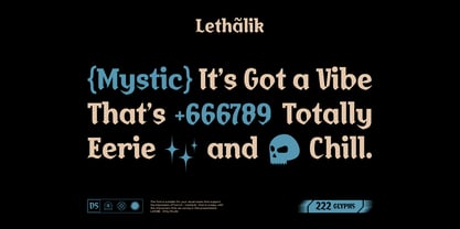 Lethalik Font Poster 2