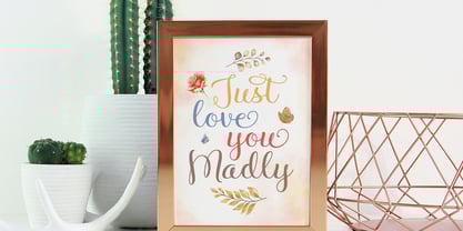 Nurila Script Font Poster 2