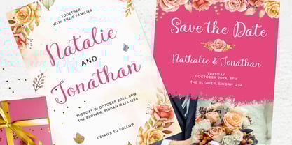 Nurila Script Font Poster 3