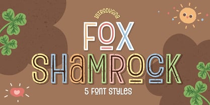 Fox Shamrock Font Poster 1