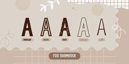 Fox Shamrock Font Poster 2