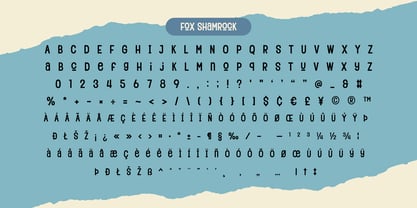 Fox Shamrock Font Poster 8
