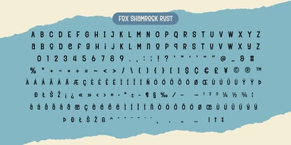 Fox Shamrock Font Poster 9