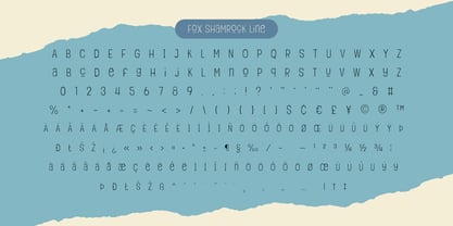 Fox Shamrock Font Poster 12
